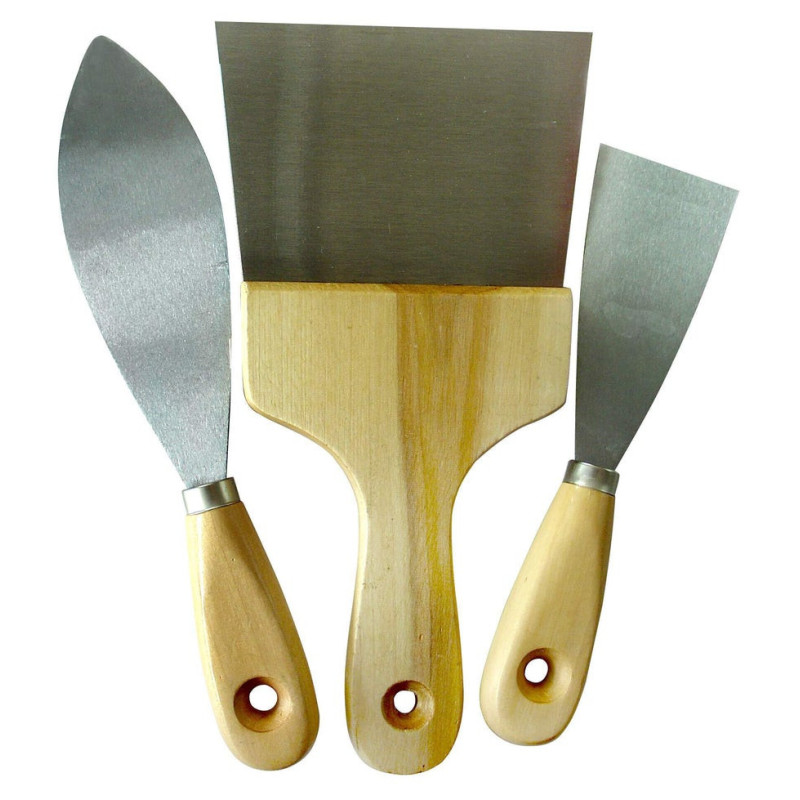 Lot de 3 couteaux à enduire. L.10 cm