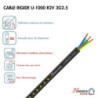 Câble électrique 3G 2.5 mm² U1000R2V. L.25 m noir