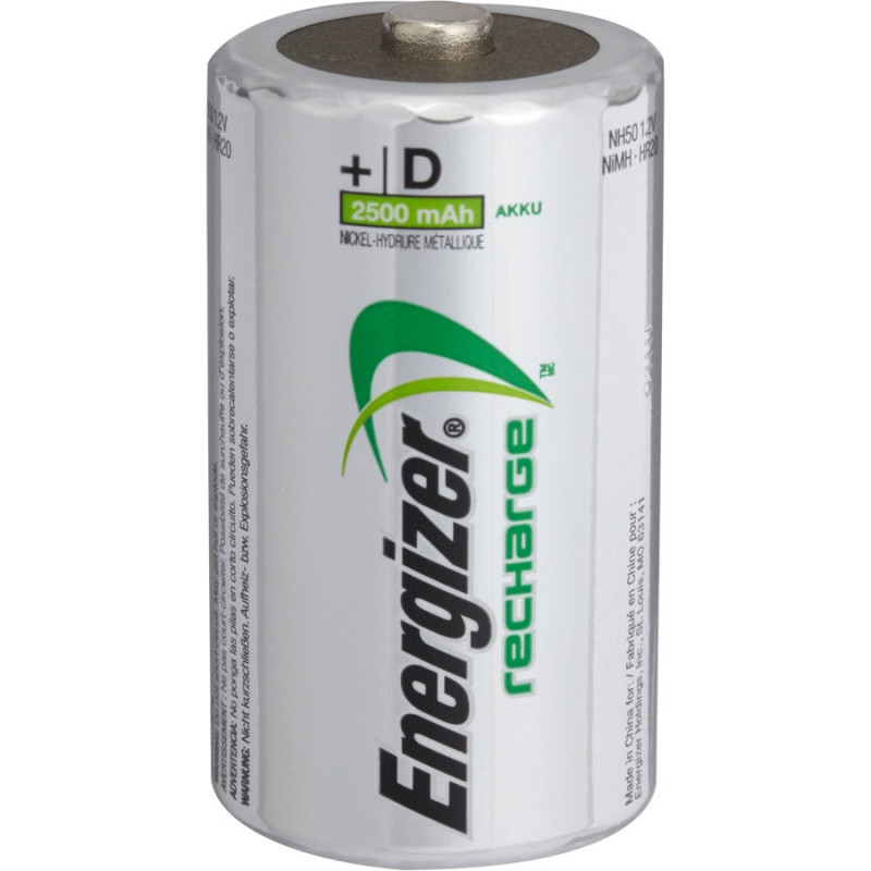 Lot De 2 Piles Rechargeable Lr20 D. 2500 Mah. Energizer