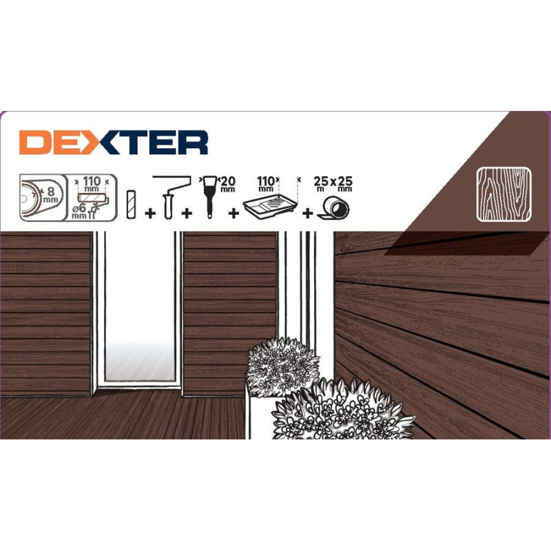 Lot de rouleaux pour vernir. huiler. vitrifier. lasurer et saturer DEXTER