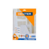 Lot de 5 feuilles abrasives DEXTER pour multiponceuse. grain 220