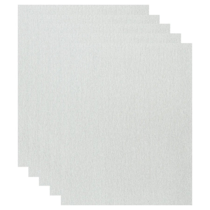 Lot de 5 feuilles abrasives DEXTER pour multiponceuse. grain 220
