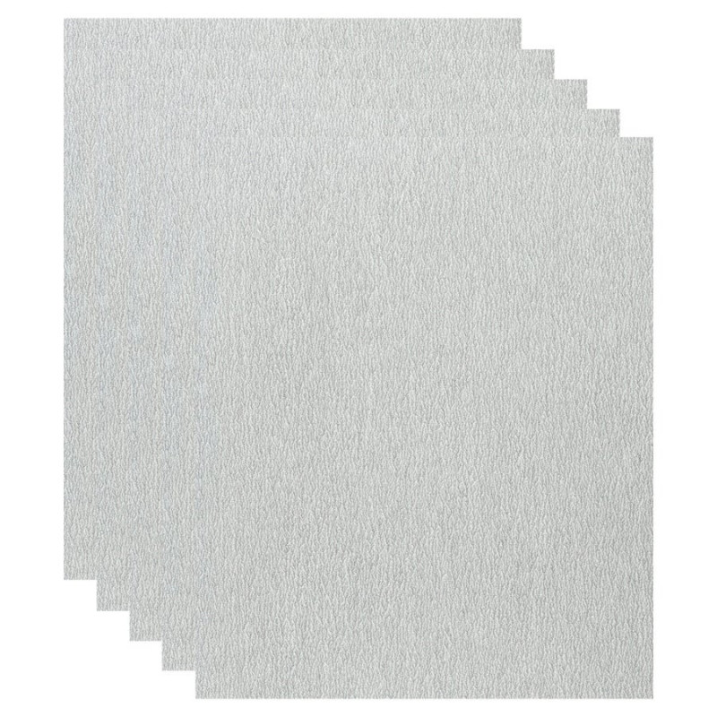 Lot de 5 feuilles abrasives DEXTER. 230 x 280 mm. grain 120