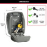 Minicoffre Master Lock Select Access À Fixer. H.13.5 X L.10.5 X P.3.5 Cm