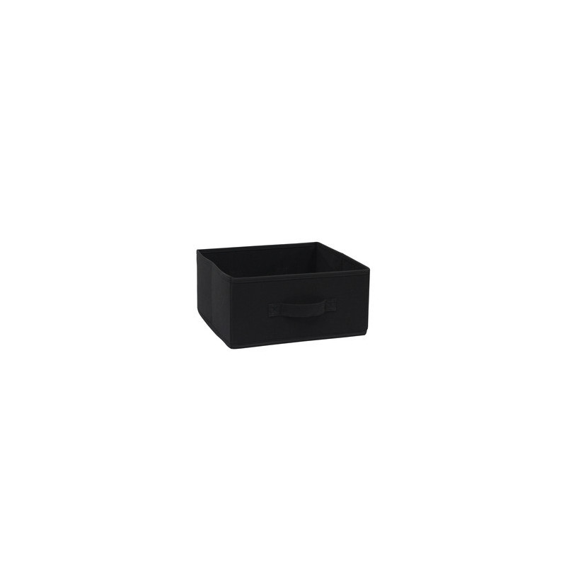 PANIER DE RANGEMENT KUB NOIR INTISSE L31XP31XH15
