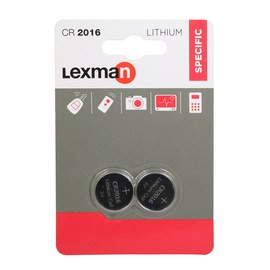 Pile bouton CR2016, lithium 3v, x2 - Energizer