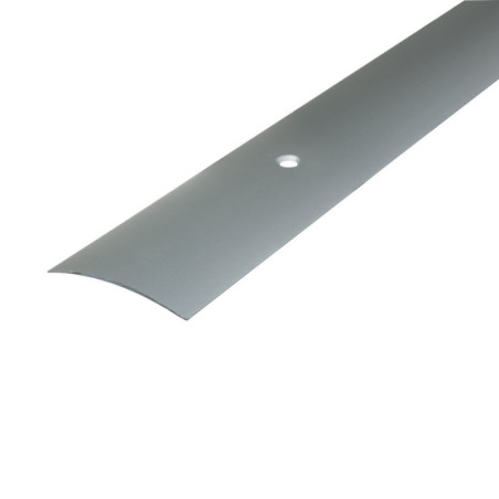 Barre de seuil adhésive ou à visser métal. ARTENS. L.45 mm x l.93 cm mat métallique