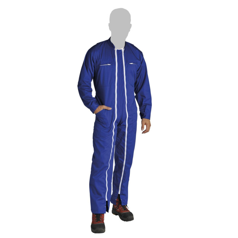 Combinaison De Travail Caterpillar Double Zip Bleu Taille L