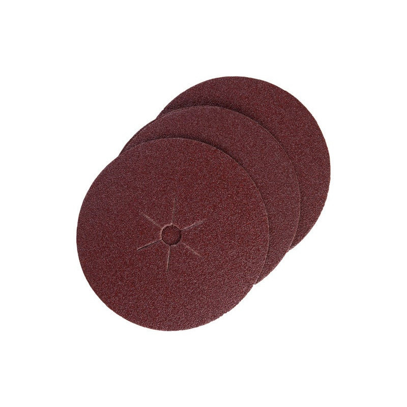 Lot de 5 disques abrasifs. DEXTER. l.125.0 x L.125.0 mm grain 120