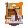 Lot de 5 disques abrasifs. DEXTER. l.125.0 x L.125.0 mm grain 120