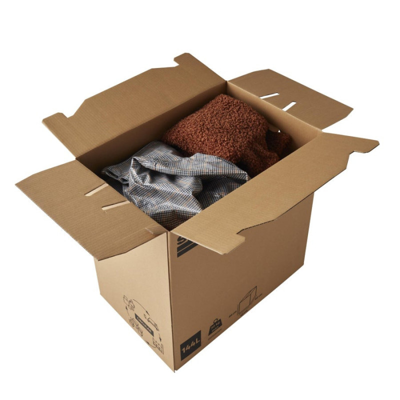 Carton ondulé 144 l. l.60 cm x H.60 cm x p.40 cm