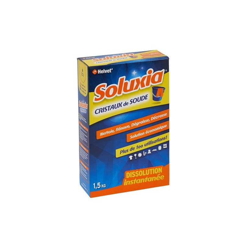 Lessive De Soude Cristaux De Soude Soluxia. Etui 1.5 Kg