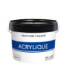 Peinture acrylique extérieure pour façade. 10 L blanc mat