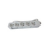 Multiprise filaire. 5 prises blanc. 1M