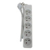 Multiprise filaire. 5 prises blanc. 1M