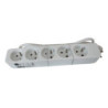 Multiprise filaire. 5 prises blanc. 1M