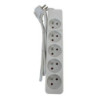 Multiprise filaire. 5 prises blanc. 1M