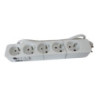 Multiprise filaire. 5 prises blanc. 1M