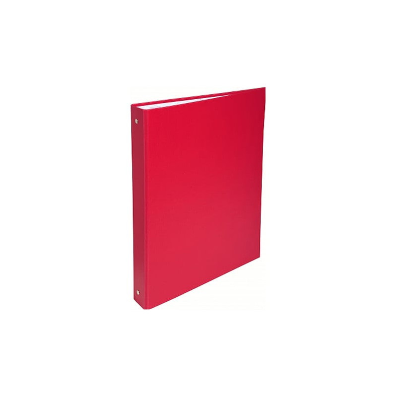Classeur 4 anneaux D30 carton rigide rouge - EXACOMPTA