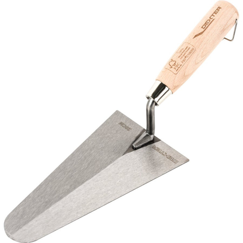 Truelle ronde en acier lame de 20 cm dexter