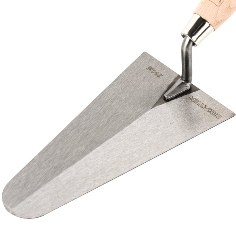 Truelle ronde en acier lame de 20 cm dexter