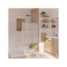 Paroi de douche à l'italienne verre sérigraphié. l.90 cm. Ep. 6 mm chromé Easy