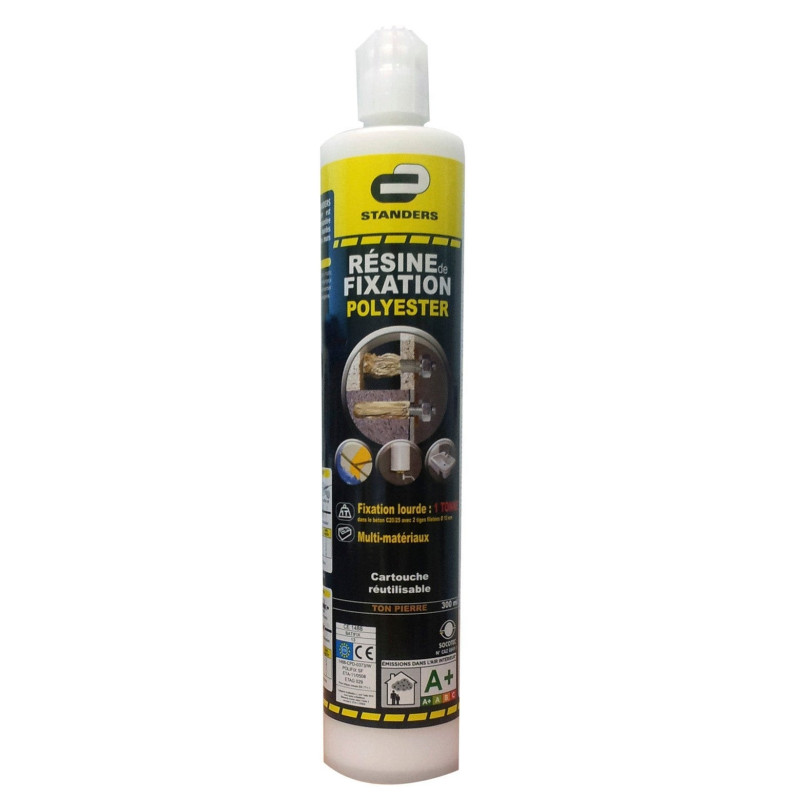 Cartouche de scellement chimique et canules Stan-Fix. STANDERS. 300 ml