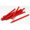Lot de 12 crayons de menuisier