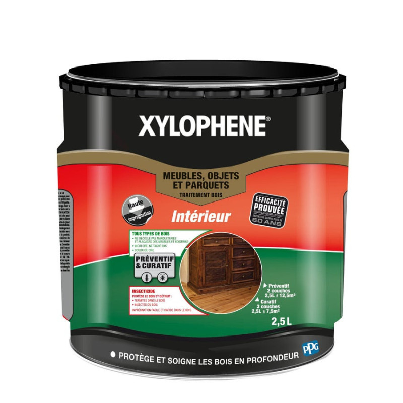 Traitement Du Bois Meuble Xylophene Premium 25 Ans. 2.5 L