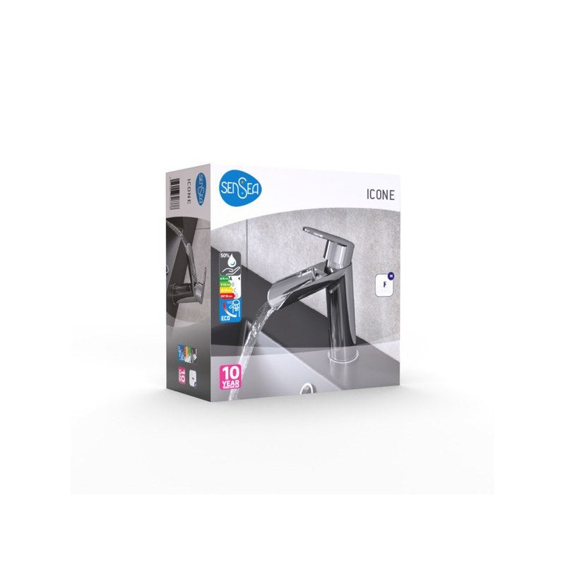 Mitigeur lavabo chromé lustré. SENSEA Icone cascade M