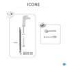 Mitigeur lavabo chromé lustré. SENSEA Icone cascade M