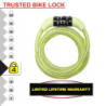 Câble Antivol Masterlock. L.1.2 M X Diam.8 Mm
