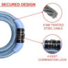 Câble Antivol Masterlock. L.1.2 M X Diam.8 Mm