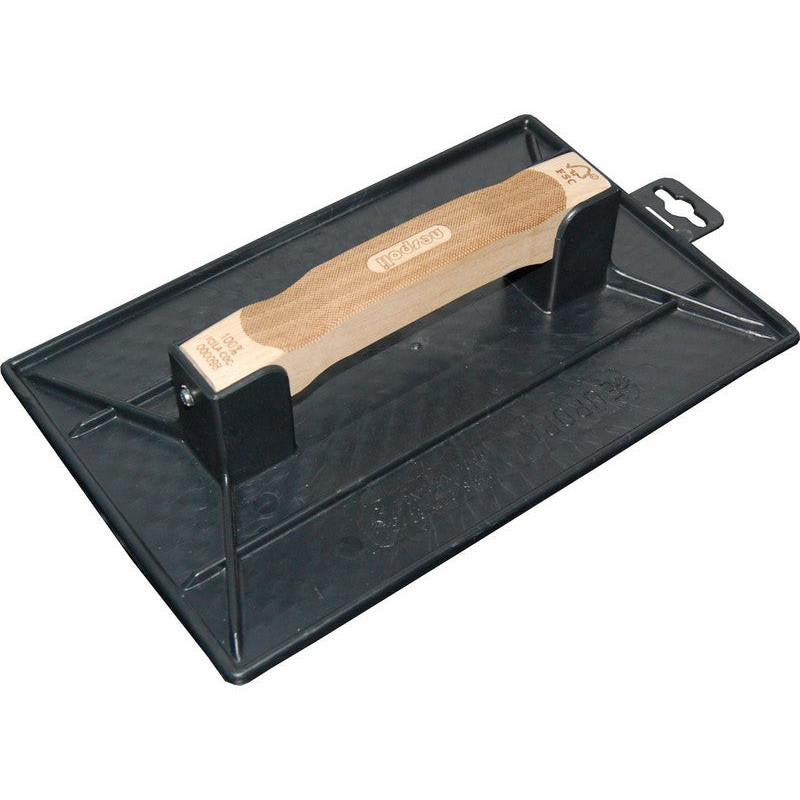 Taloche rectangulaire en plastique manche bois 42x26 cm nespoli