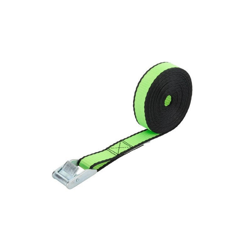 Sangle à griffes largeur 25mm x longueur 5m verte 200kg. STANDERS