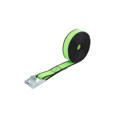 Sangle à griffes  largeur 25mm x longueur 5m verte 200kg. STANDERS
