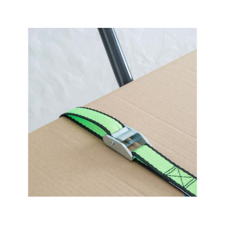 Sangle à griffes  largeur 25mm x longueur 5m verte 200kg. STANDERS
