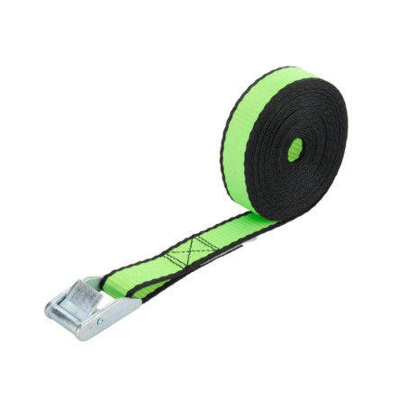 Sangle à griffes  largeur 25mm x longueur 5m verte 200kg. STANDERS