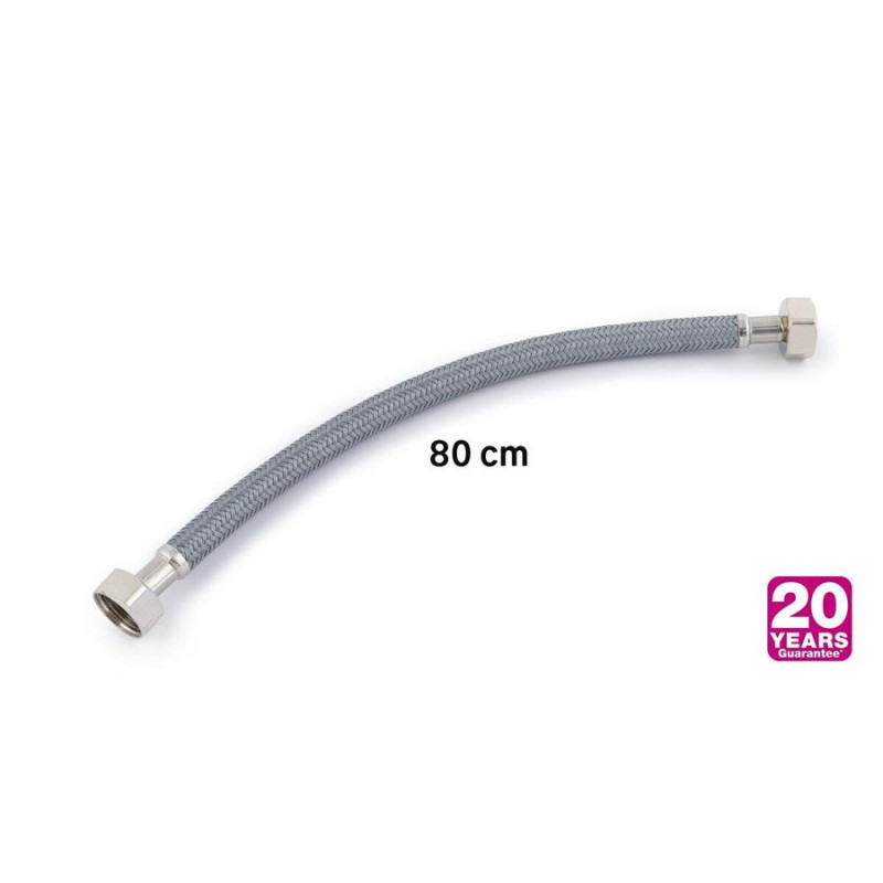 Flexible d'alimentation 80 cm femelle / femelle 15 x 21 polyéthylène ondulé 20 ans