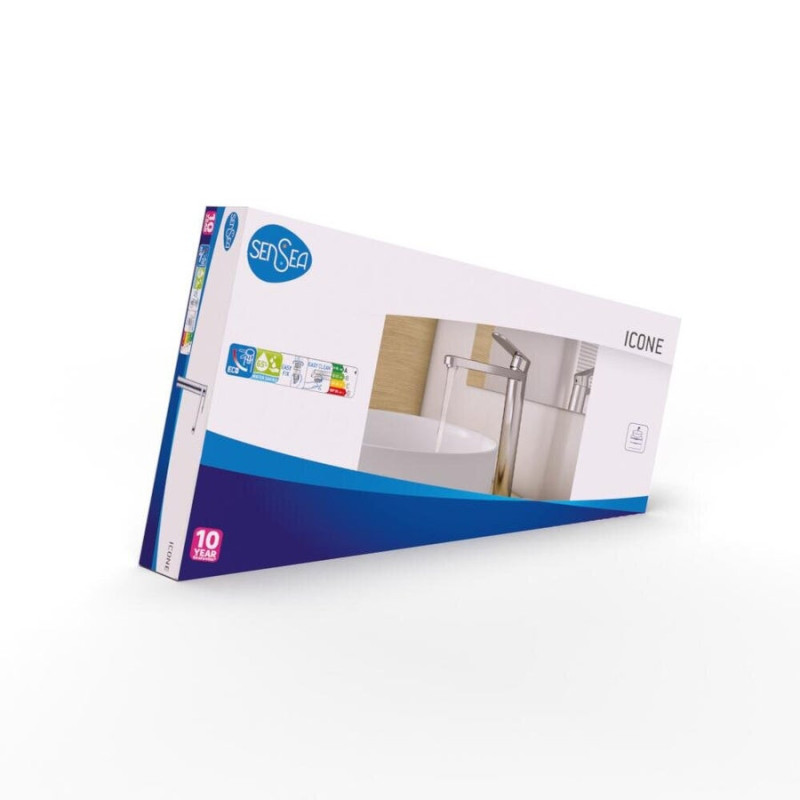 Mitigeur lavabo chromé brillant. SENSEA Icone XL