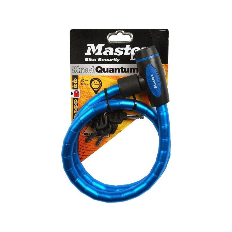 Câble Antivol Master Lock. L.1 M X Diam.18 Mm