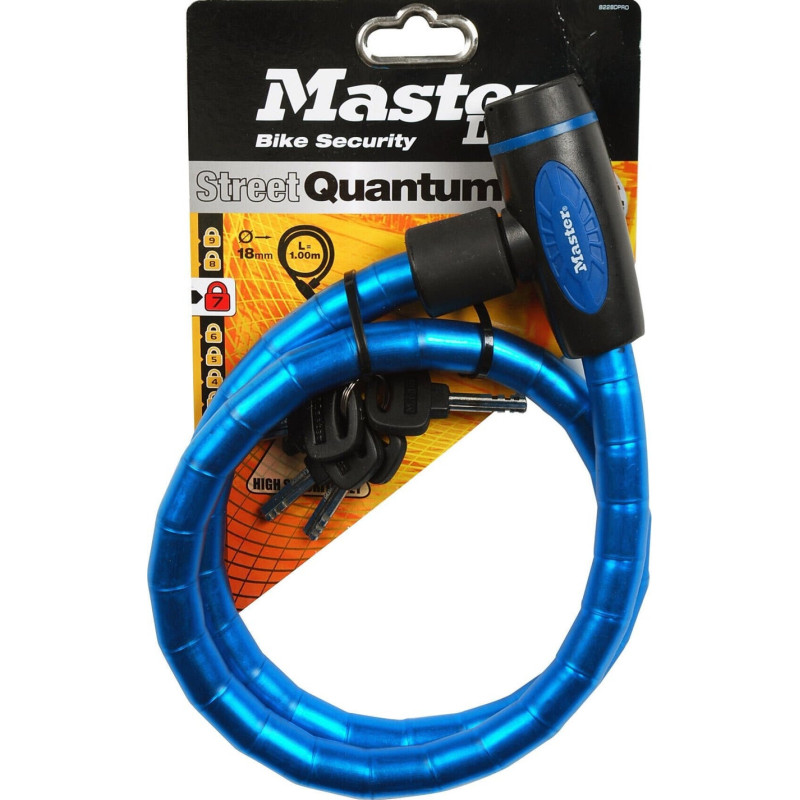 Câble Antivol Master Lock. L.1 M X Diam.18 Mm