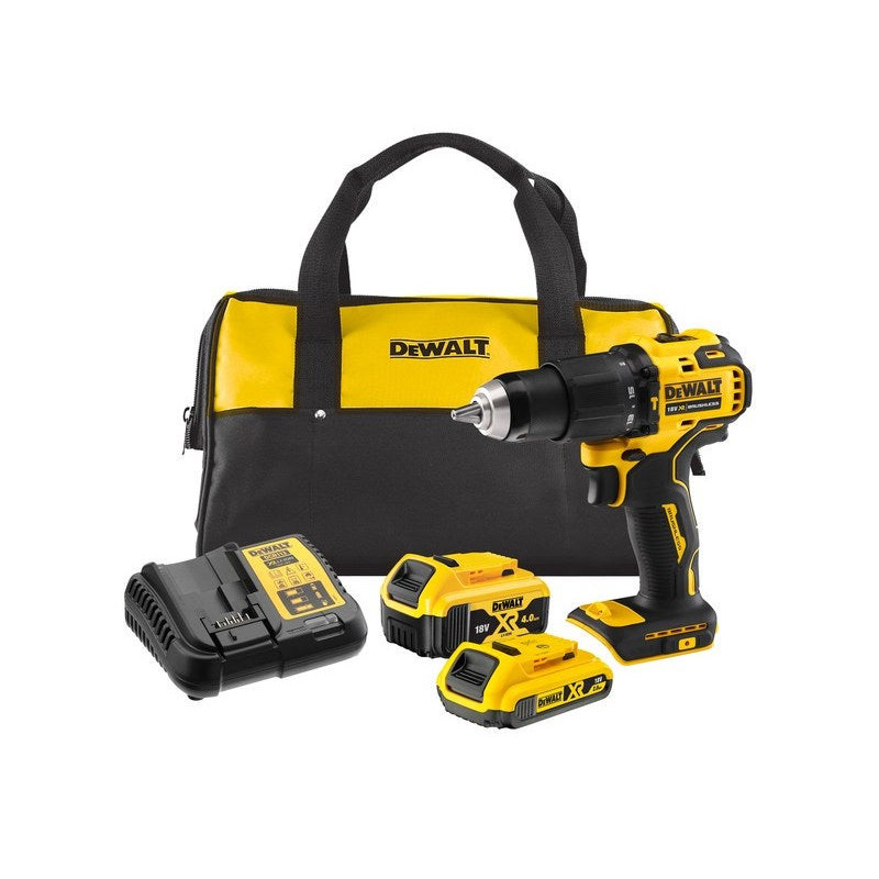 Perceuse visseuse sans fil DEWALT 18 V 4 Ah. 2 batteries DualRun DCD709MDR-QW