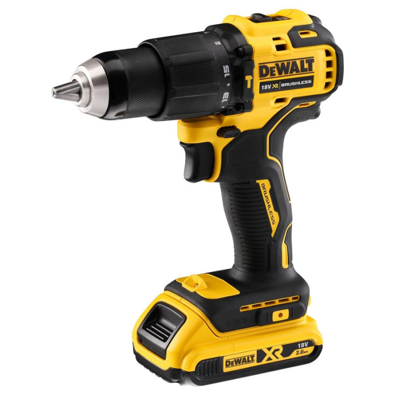 Perceuse visseuse sans fil DEWALT 18 V 4 Ah. 2 batteries DualRun DCD709MDR-QW