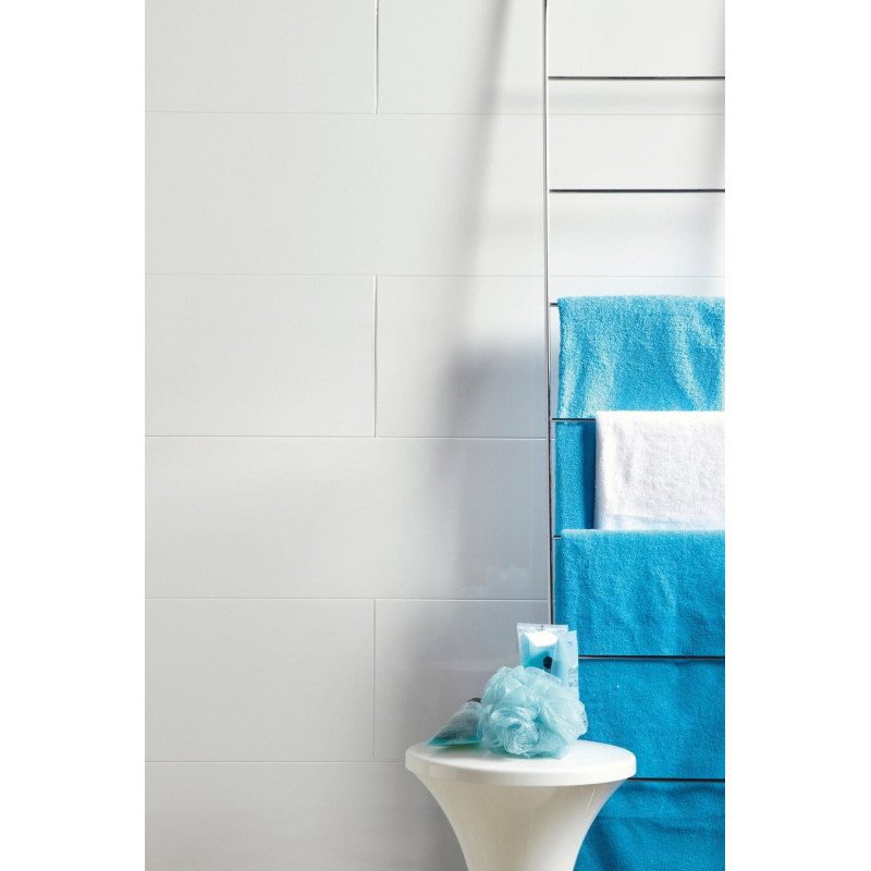 Lambris Pvc Blanc Artens L.260 X L.25 Cm X Ep.10 Mm