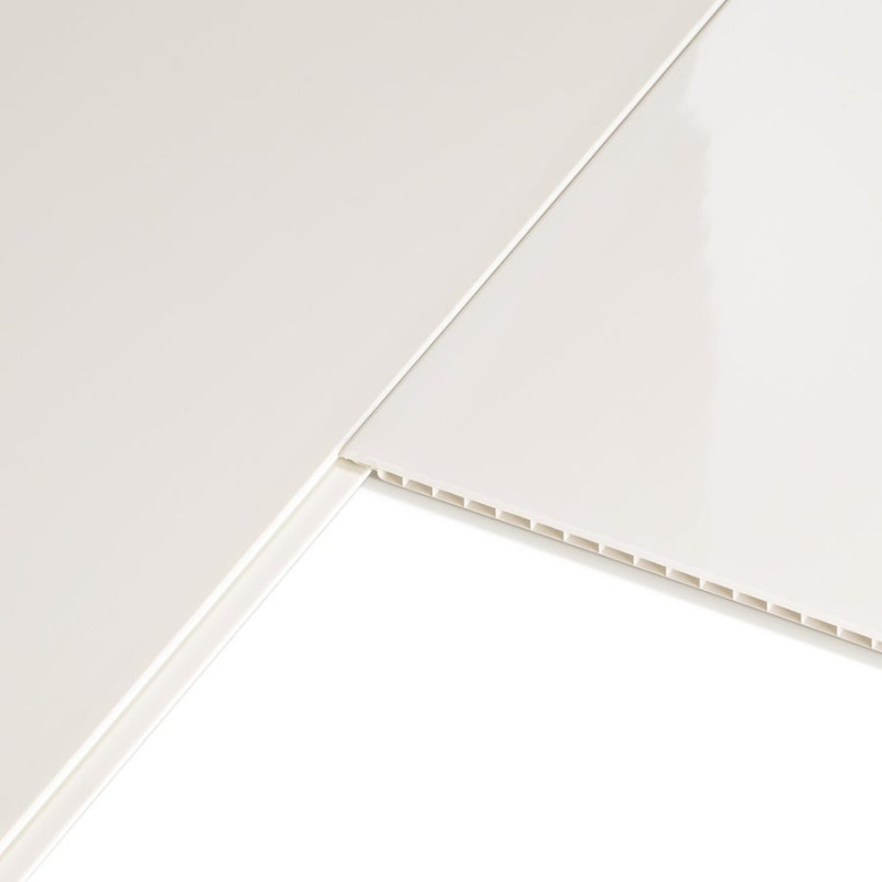 Lambris Pvc Blanc Artens L.260 X L.25 Cm X Ep.10 Mm
