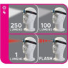 Lampe frontale piles 250/100 lm 70 mètres bleu LEXMAN