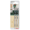 Lot De 2 Lames Coupe Fine Et Nette Bosch T101Br Pour Plans De Travail