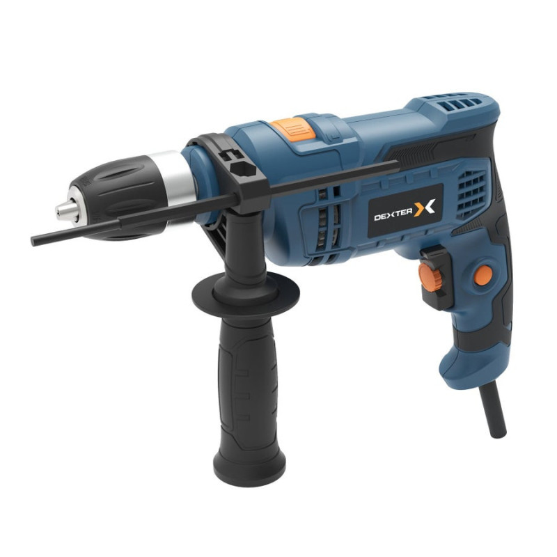 Perceuse À Percussion Filaire Dexter Dp5 900Id2.5. 900 W