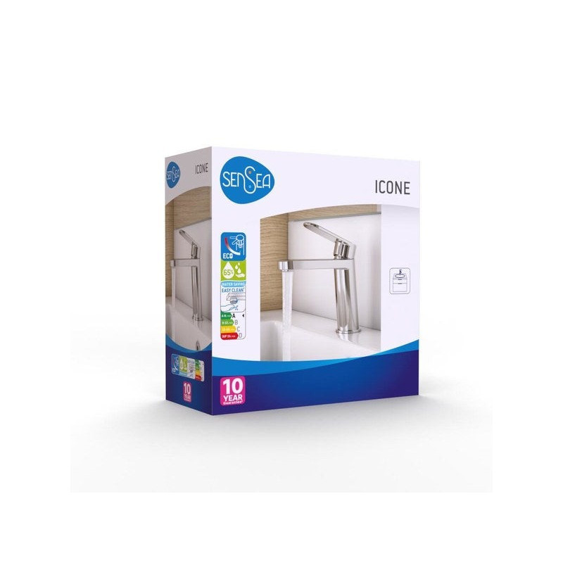Mitigeur de lavabo chrome chromé. SENSEA Icone M